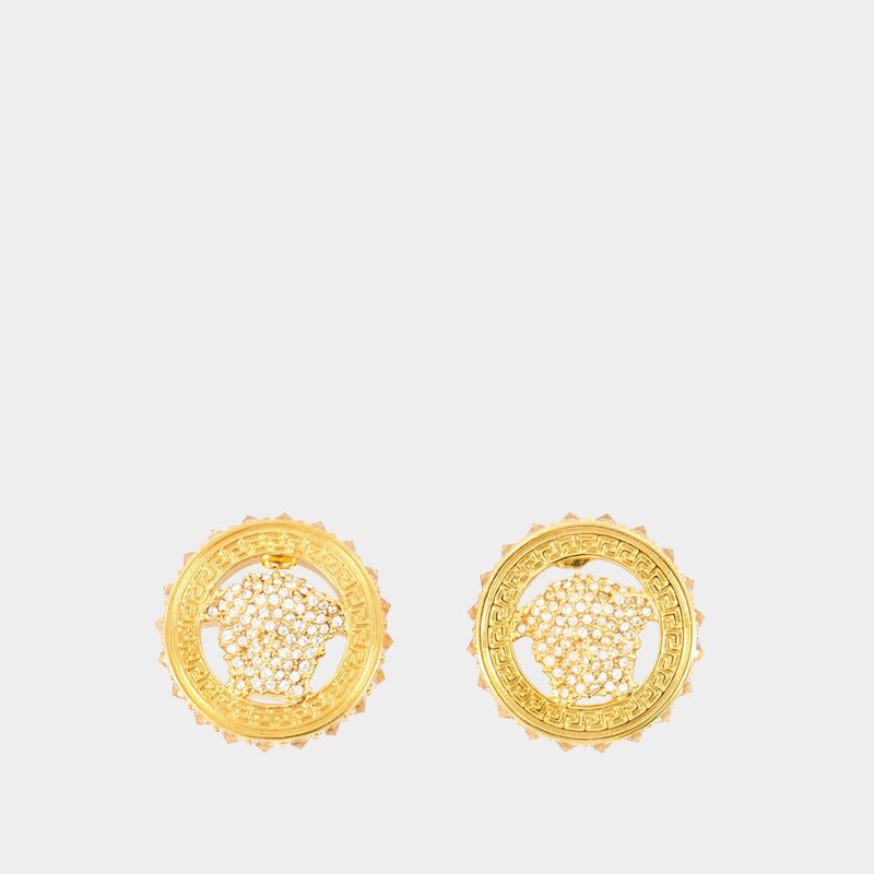 Boucles D'oreilles - Versace - Métal - Doré