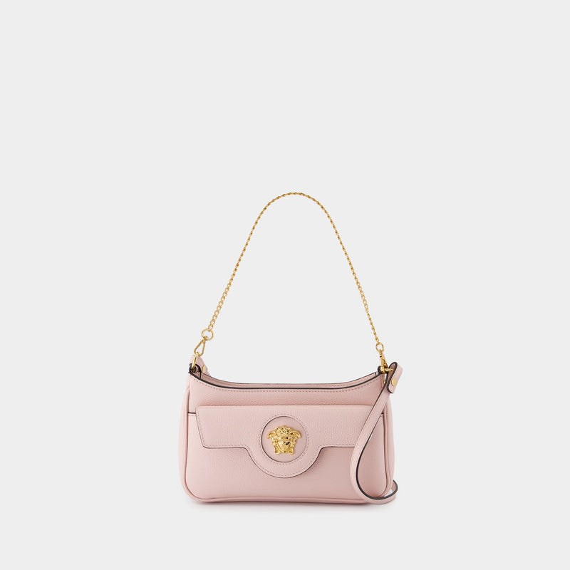 Sac À Bandoulière Mini Vitello - Versace - Cuir - Rose