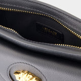 Sac À Bandoulière Mini Vitello - Versace - Cuir - Noir