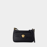 Sac À Bandoulière Mini Vitello - Versace - Cuir - Noir