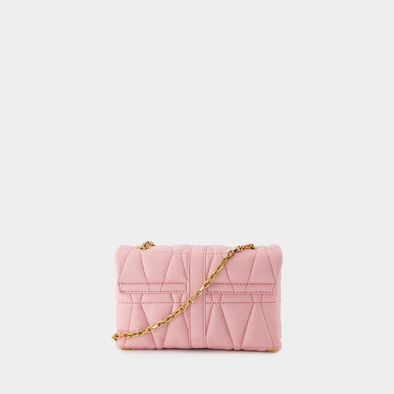 Sac À Bandoulière Mini Kleio - Versace - Cuir - Rose