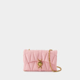 Sac À Bandoulière Mini Kleio - Versace - Cuir - Rose