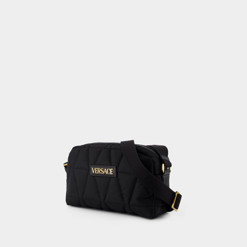 Sac Porté Épaule - Versace - Nylon - Noir