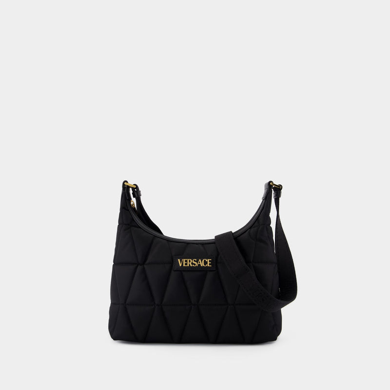 Sac Porté Épaule - Versace - Nylon - Noir