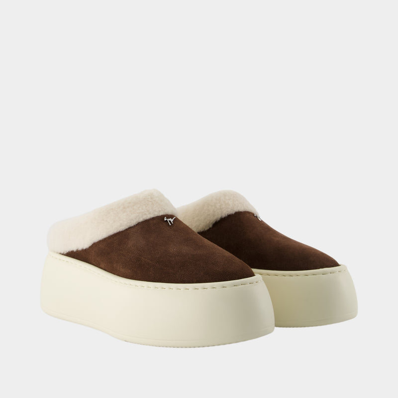 Sabot - Giuseppe Zanotti - Cuir - Marron