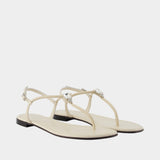 Sandales Muse - Giuseppe Zanotti - Cuir - Ivoire