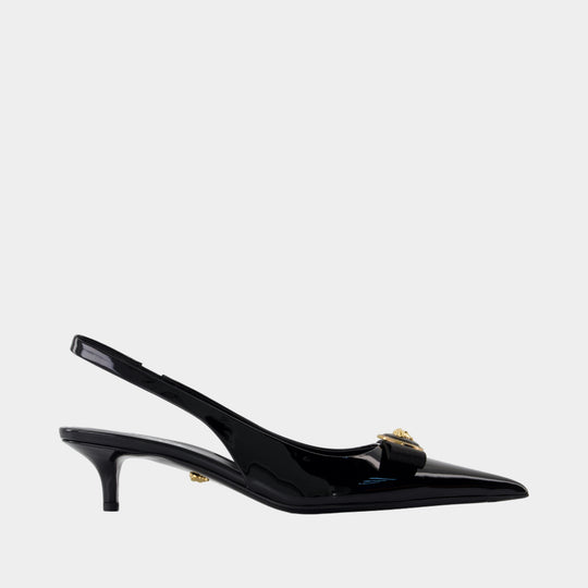 Escarpins T.45 - Versace - Cuir - Noir