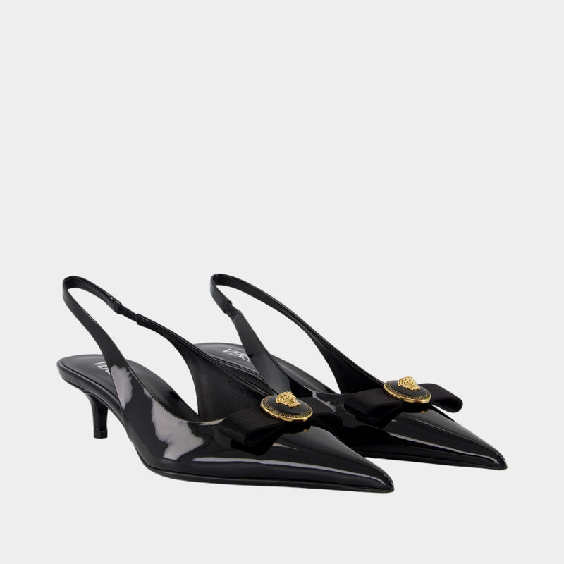 Escarpins T.45 - Versace - Cuir - Noir