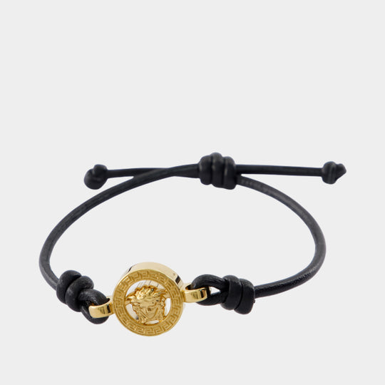 Bracelet - Versace - Cuir - Noir