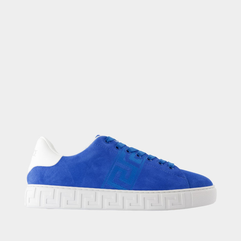 Sneakers - Versace - Suède - Bleu