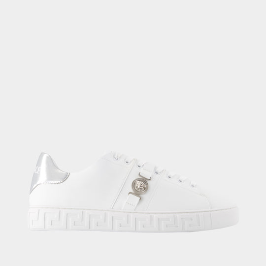 Sneakers Freebio Hf - Versace - Toile - Blanc