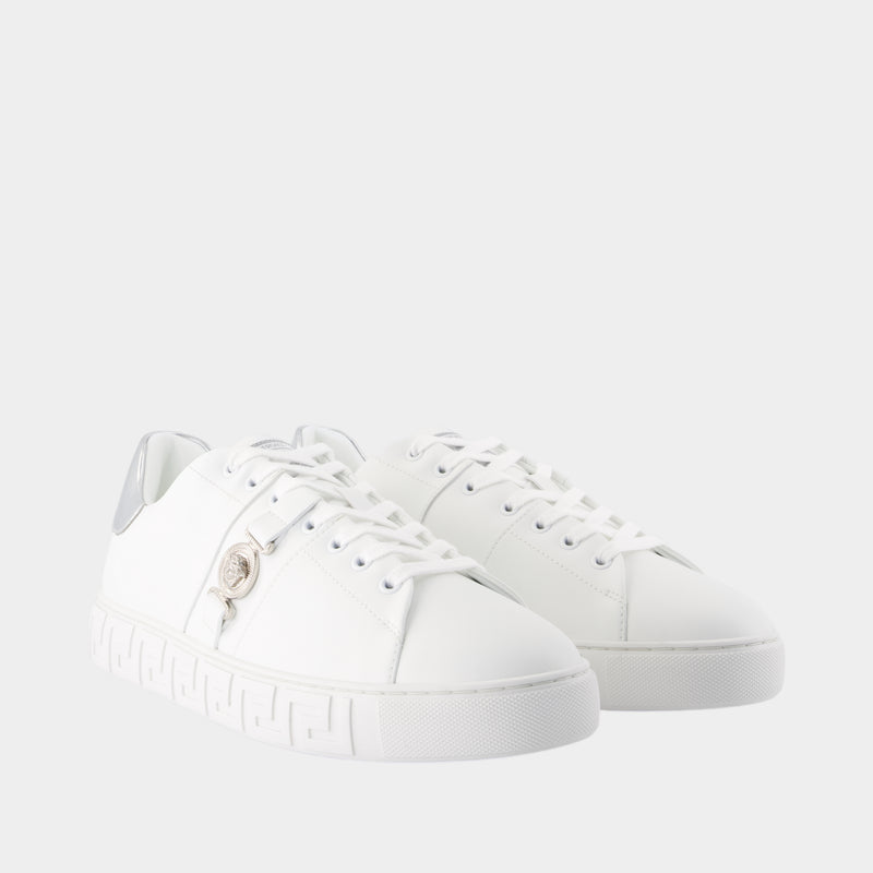 Sneakers Freebio Hf - Versace - Toile - Blanc