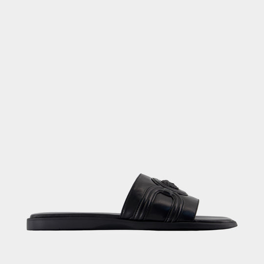 Sandales - Versace - Cuir - Noir