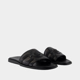 Sandales - Versace - Cuir - Noir