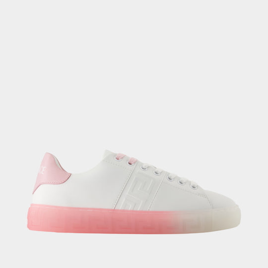 Sneakers Free Bio - Versace - Cuir - Blanc