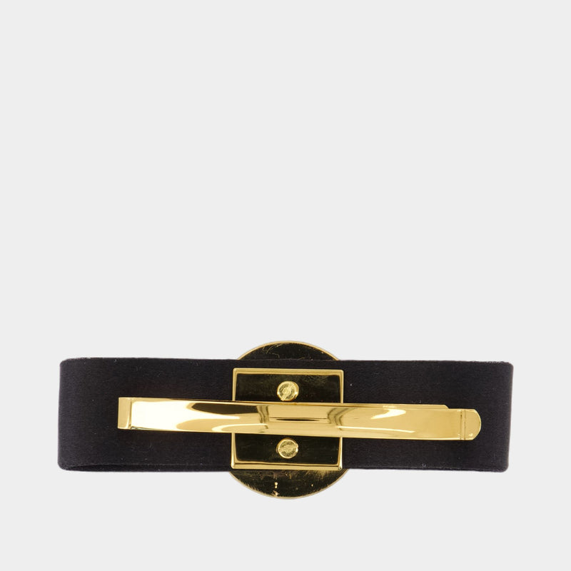 Barrettes Medusa - Versace - Soie - Noir/Doré