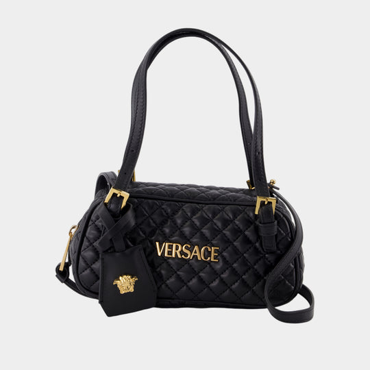 Sac Porté Épaule Mini - Versace - Cuir - Noir