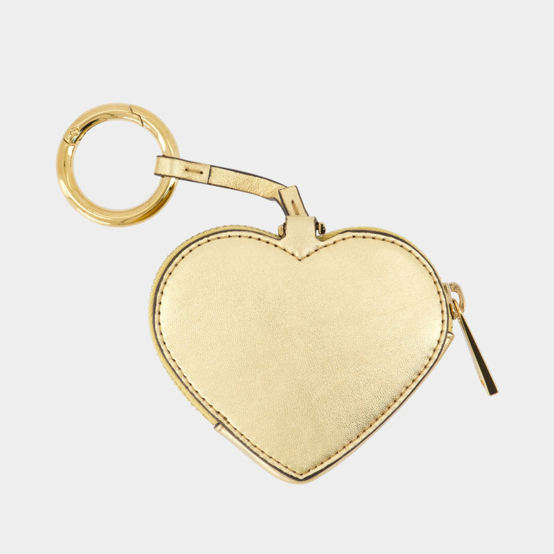 Porte Clé Coin - Versace - Cuir - Doré