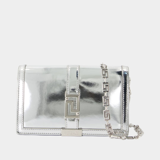 Wallet On Chain - Versace - Cuir - Argenté