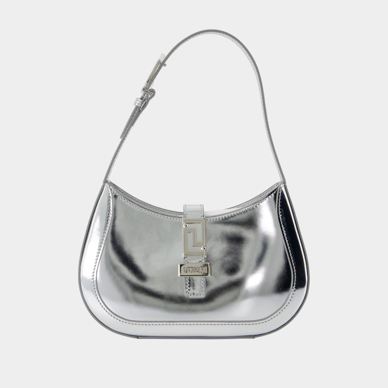 Sac Porté Épaule Small - Versace - Cuir - Argenté