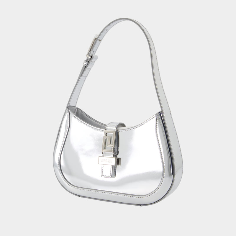 Sac Porté Épaule Small - Versace - Cuir - Argenté