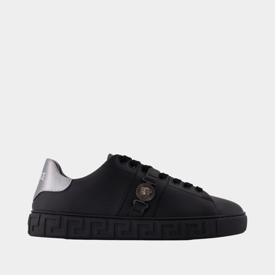 Sneakers - Versace - Cuir - Noir