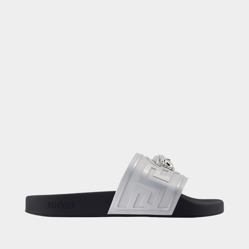 Sandales - Versace - Cuir Synthétique - Argenté