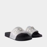 Sandales - Versace - Cuir Synthétique - Argenté