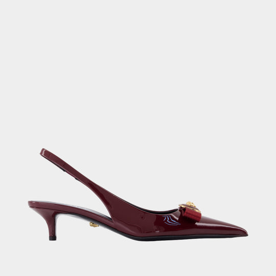 Escarpins T.45 - Versace - Cuir - Bordeaux