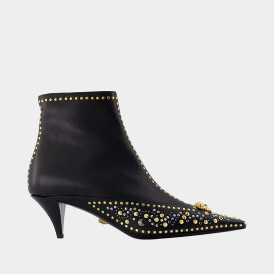 Bottines T.55 - Versace - Cuir - Noir