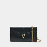 Wallet On Chain - Versace - Cuir - Noir