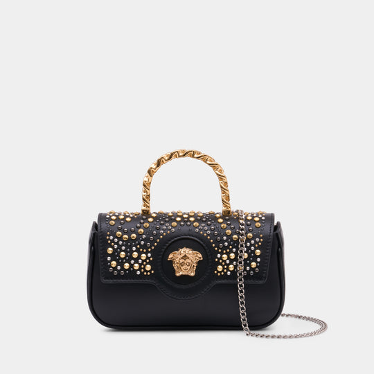 Sac À Main Mini - Versace - Cuir - Noir