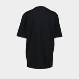 T-Shirt Jersey Greca Medusa Print - Versace - Coton - Noir