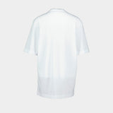 T-Shirt Jersey Greca Medusa Print - Versace - Coton - Blanc