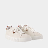 Sneakers - Versace - Cuir - Blanc