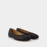 Ballerines Tabi en Cuir Noir