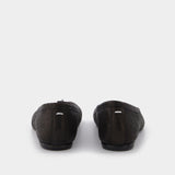 Ballerines Tabi en Cuir Noir