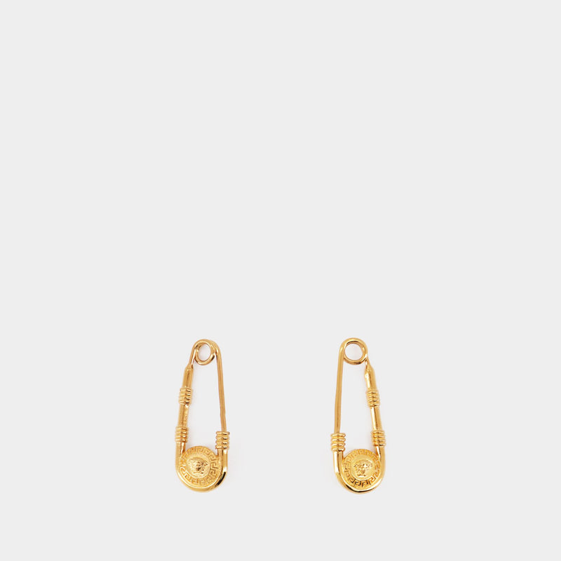 Boucles D'oreilles Medusa - Versace - Métal - Doré