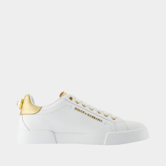 Sneakers Bassa - Dolce&Gabbana - Cuir - Blanc