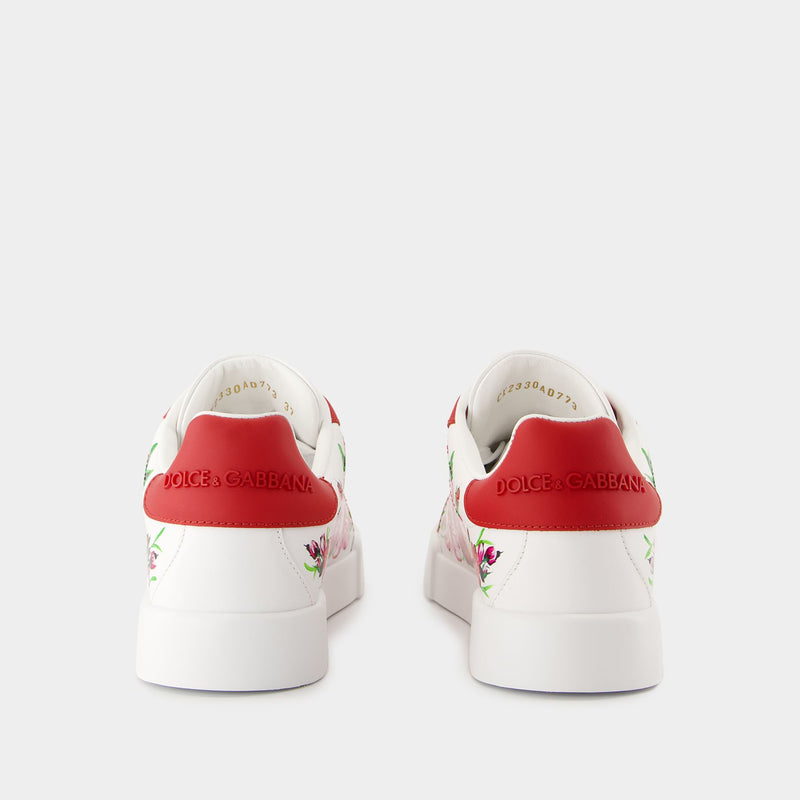 Sneakers Port.light Strobel - Dolce&Gabbana - Cuir - Blanc