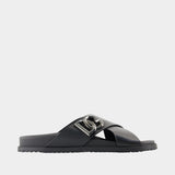 Sandales Casual - Dolce&Gabbana - Cuir - Noir