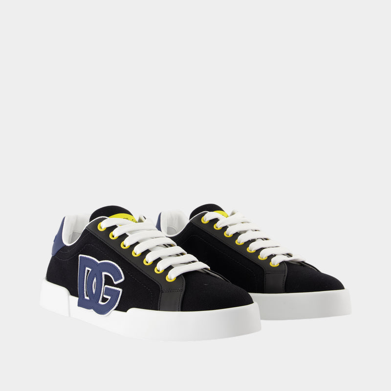 Sneakers Port light Strobel - Dolce&Gabbana - Cuir - Noir