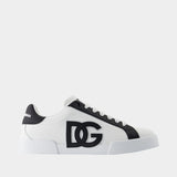 Sneakers Port.light Strobel - Dolce&Gabbana - Cuir - Blanc