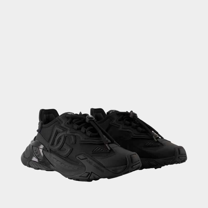 Sneakers Fast - Dolce&Gabbana - Cuir - Noir