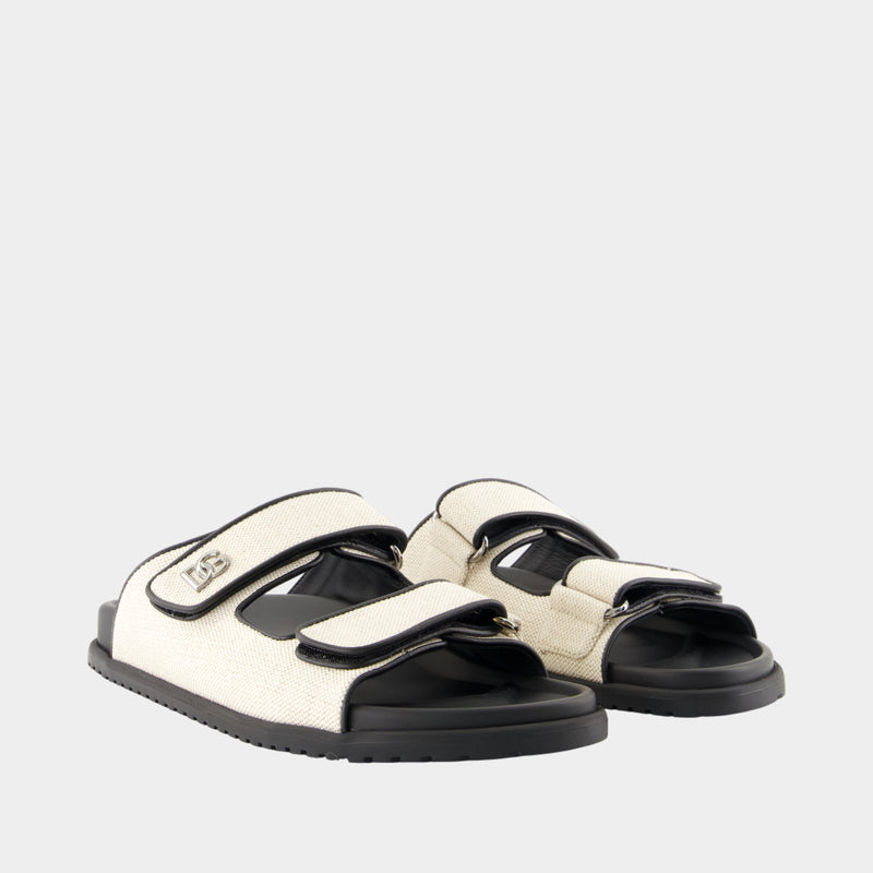 Sandales Casual - Dolce&Gabbana - Coton - Blanc