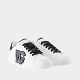 Sneakers Port.light Strobel - Dolce&Gabbana - Cuir - Blanc