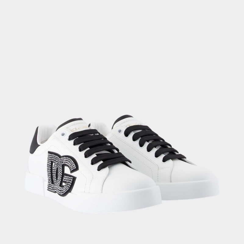 Sneakers Port.light Strobel - Dolce&Gabbana - Cuir - Blanc