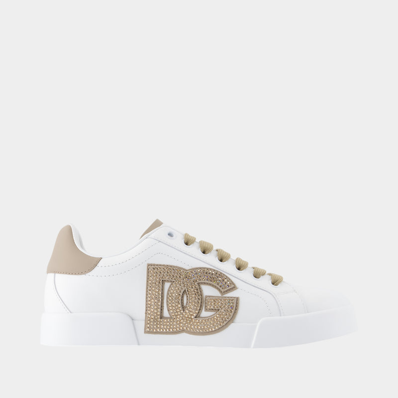 Sneakers Port.light Strobel - Dolce&Gabbana - Cuir - Blanc