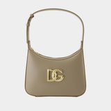 Sac Porté Épaule 3.5 - Dolce&Gabbana - Cuir - Gris