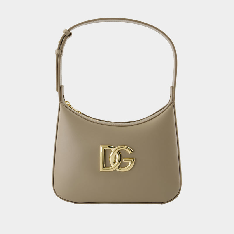Sac Porté Épaule 3.5 - Dolce&Gabbana - Cuir - Gris